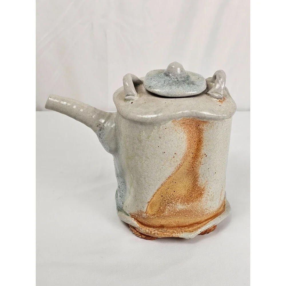 Michael Sherrill Studio Pottery Teapot Signed Contemporary Ceramic Art